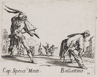 KG 10713
<br/>
Capitano Spessa Monti en BaGattino ("Sfessania")
<br/>
<em>Callot, Jacques (1592 - 1635)</em>